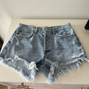 Agolde Distressed Jean Shorts